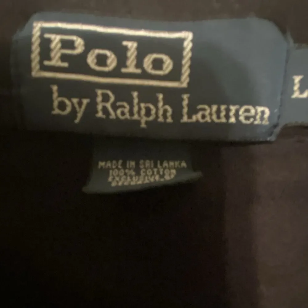 Polo by Ralph Lauren Polo Shirt Men’s Large Black Long Sleeve Red Pony Cotton